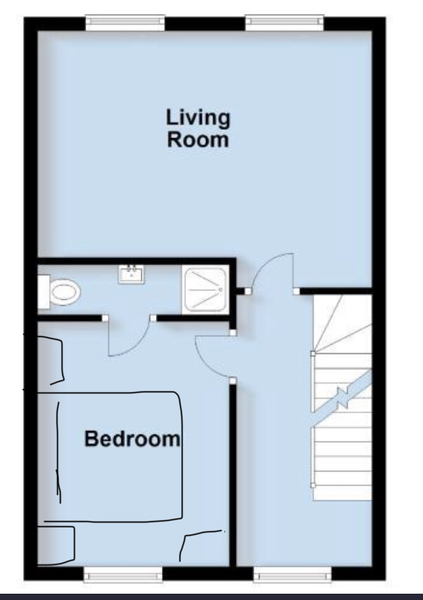 Small bedroom - wardrobes...over the bed or small gap at the end of the bed?