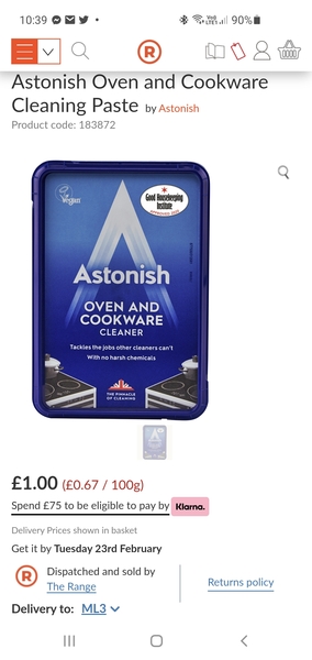 Cleaning an enamel pan