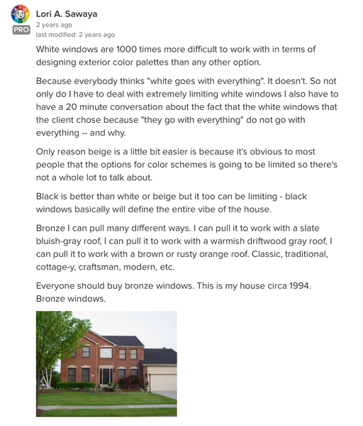 New Double Glazing - black or white?