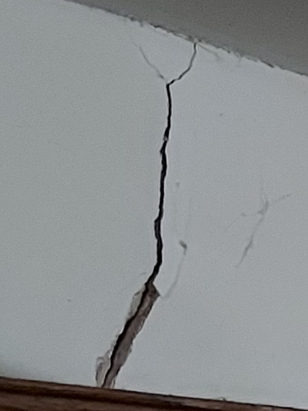 Big crack in the wall