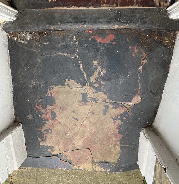 Mending a cracked porch floor
