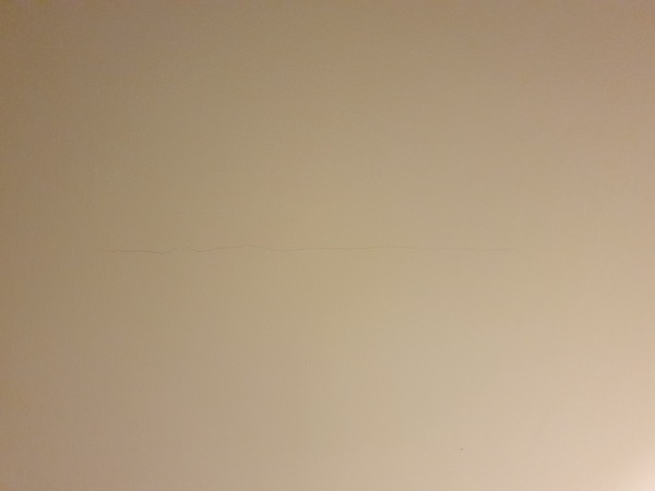 Horizontal Ceiling Hairline Crack
