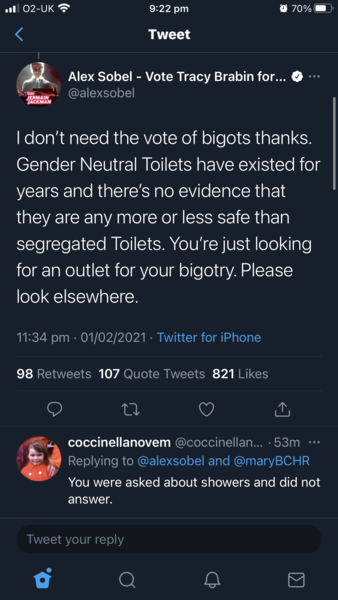 Labour MP for Leeds says he OPPOSES single-sex spaces