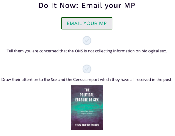 Sex in the Census 2021 website launched; 3 part action plan