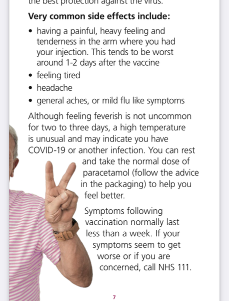 Can't get temp to go down after the vaccine