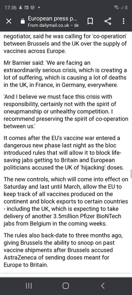 What do EU nationals think of the vaccines mess?