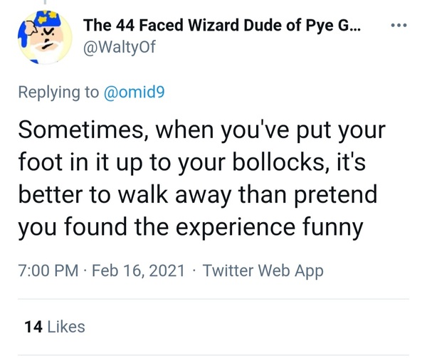 Omid Djalili  on women's rights issues  - not funny at all