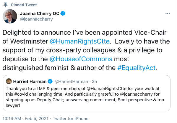 Joanna Cherry (SNP) sacked