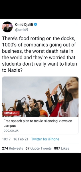 Omid Djalili  on women's rights issues  - not funny at all