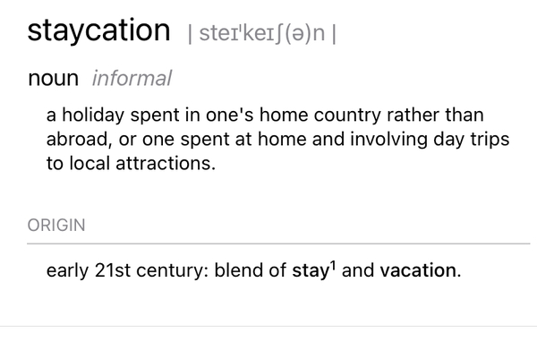 AIBU to think that a staycation involves actually staying at home?