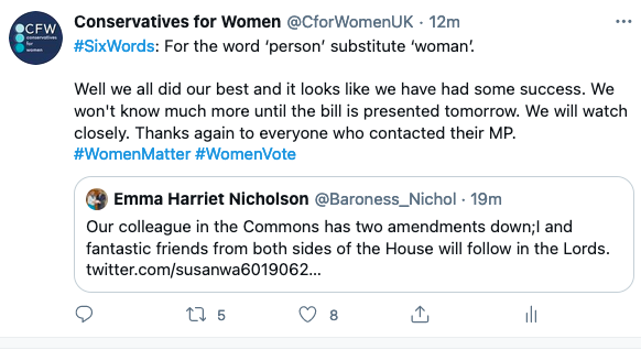 Urgent - Ministerial Maternity Bill this Thursday 11/02