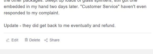 Trustpilot reviews, a negative one is very hard work.