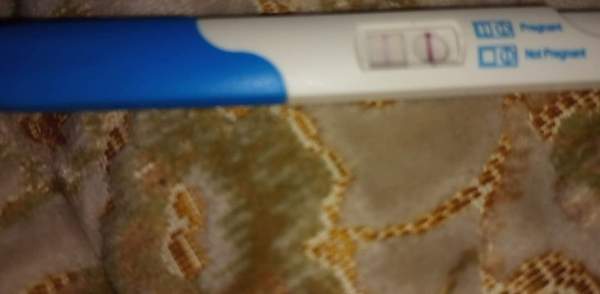 Faint line and cramping