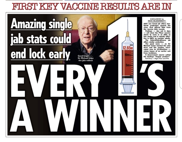10 million people vaccinated already - brilliant!