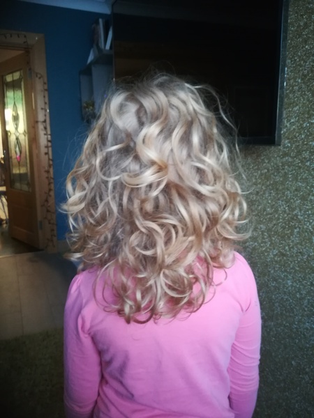 Curly toddler hair