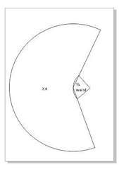 If I'm doing a frill on a full circle skirt should it be cut on a curve or straight?