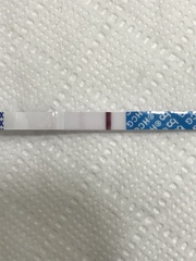 Faint positive soon after mc