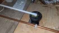 Loft boiler drain