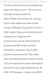 Non standard construction roof help
