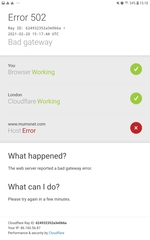 MN very slow and keep getting this error message