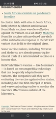 Other countries offering choice of vaccine