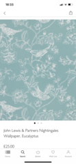 Wallpaper with birds, (ideally with a bit of teal)?