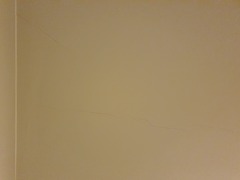 Horizontal Ceiling Hairline Crack