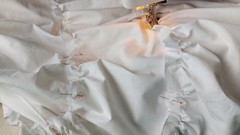 If I'm doing a frill on a full circle skirt should it be cut on a curve or straight?