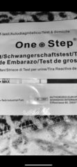 One stop pregnant test, line eyes!