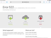 MN very slow and keep getting this error message
