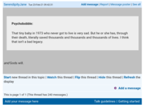 Post shows in "TIO" but not when clicked ?