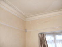 Ceiling damaged by water leak