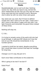 Andrew Brady's instagram - Caroline Flack. **TRIGGER  WARNING** mention of suicide