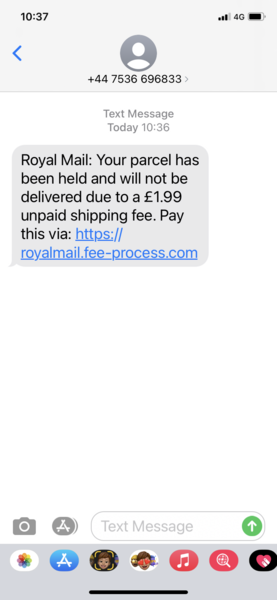 Is this legit?! Royal Mail text.