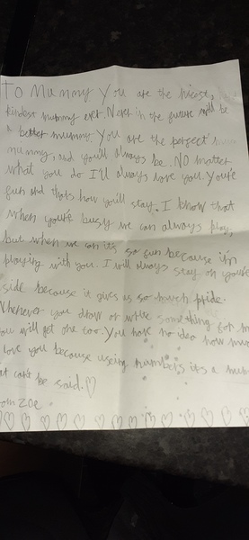 To share a letter dd wrote