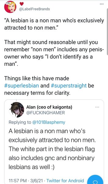 Evidence of TRA /Gender Idealogue Homophobia