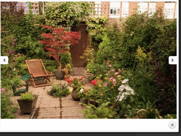 Getting small garden in terraced house landscapeded, I'd love a cottage style , what do I ask for?
