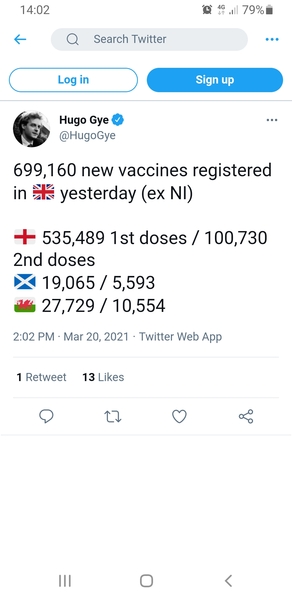 16.8 million people vaccinated already - brilliant!