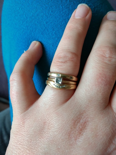 How many rings do you wear? (Engagement, wedding etc)