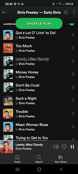 Do you have a favourite Elvis Presley record, or a least favourite ?