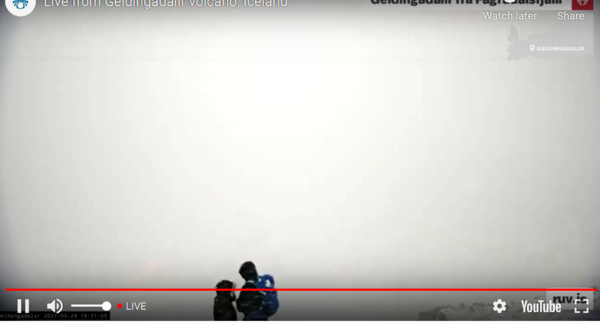 Live feed from Iceland volcano