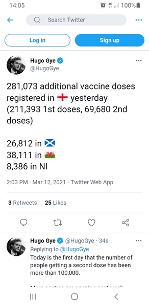 16.8 million people vaccinated already - brilliant!