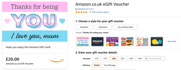 Is this a reach or....? Amazon mother's day trans flag giftcard