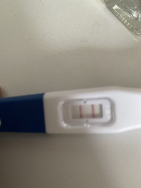 Faint positive or Evap line