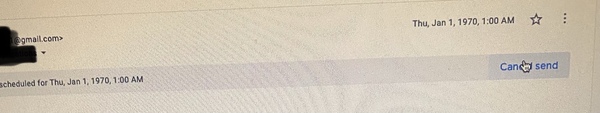 Gmail scheduled email issue