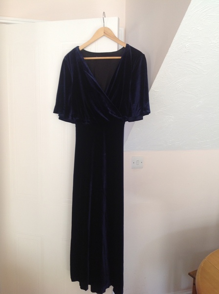 Velvet dress for a summer wedding...
