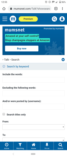 Can advanced search results be chronological?