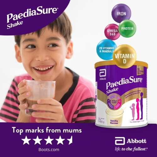 Have a DC aged 1 to 10 years who is a fussy eater? Sign up to test PaediaSure Shake chocolate, vanilla or strawberry flavour drinks - £100 voucher for feedback