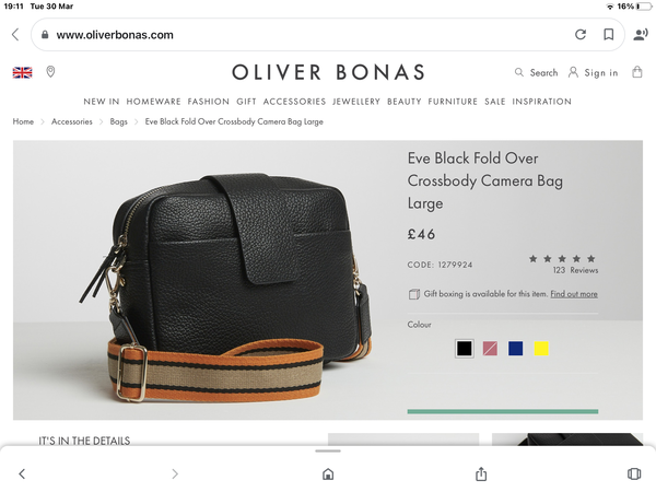 Looking for a tan leather cross body bag...