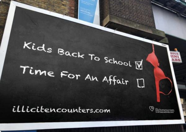 Disgusting ad in elephant and castle promoting affairs